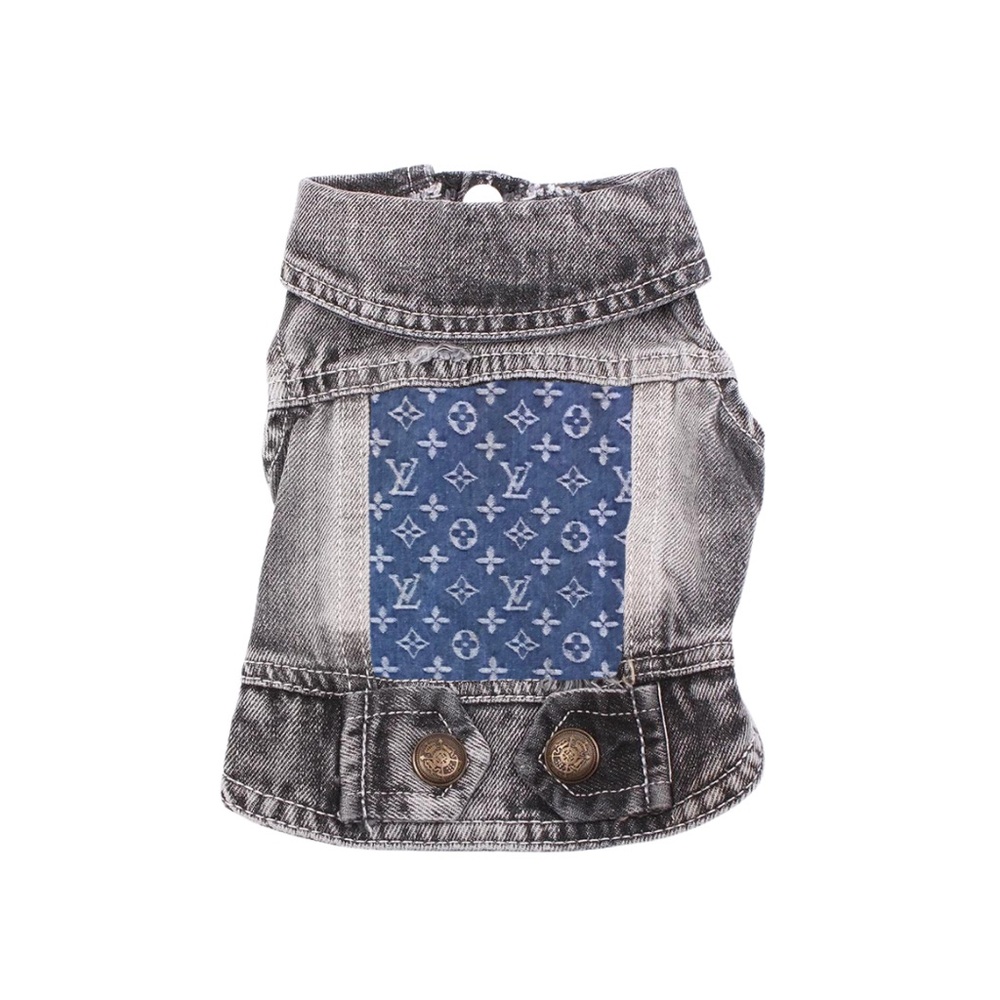 Denim Dog Jacket Black